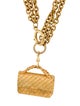 Chanel Vintage Flap Bag Pendant Necklace