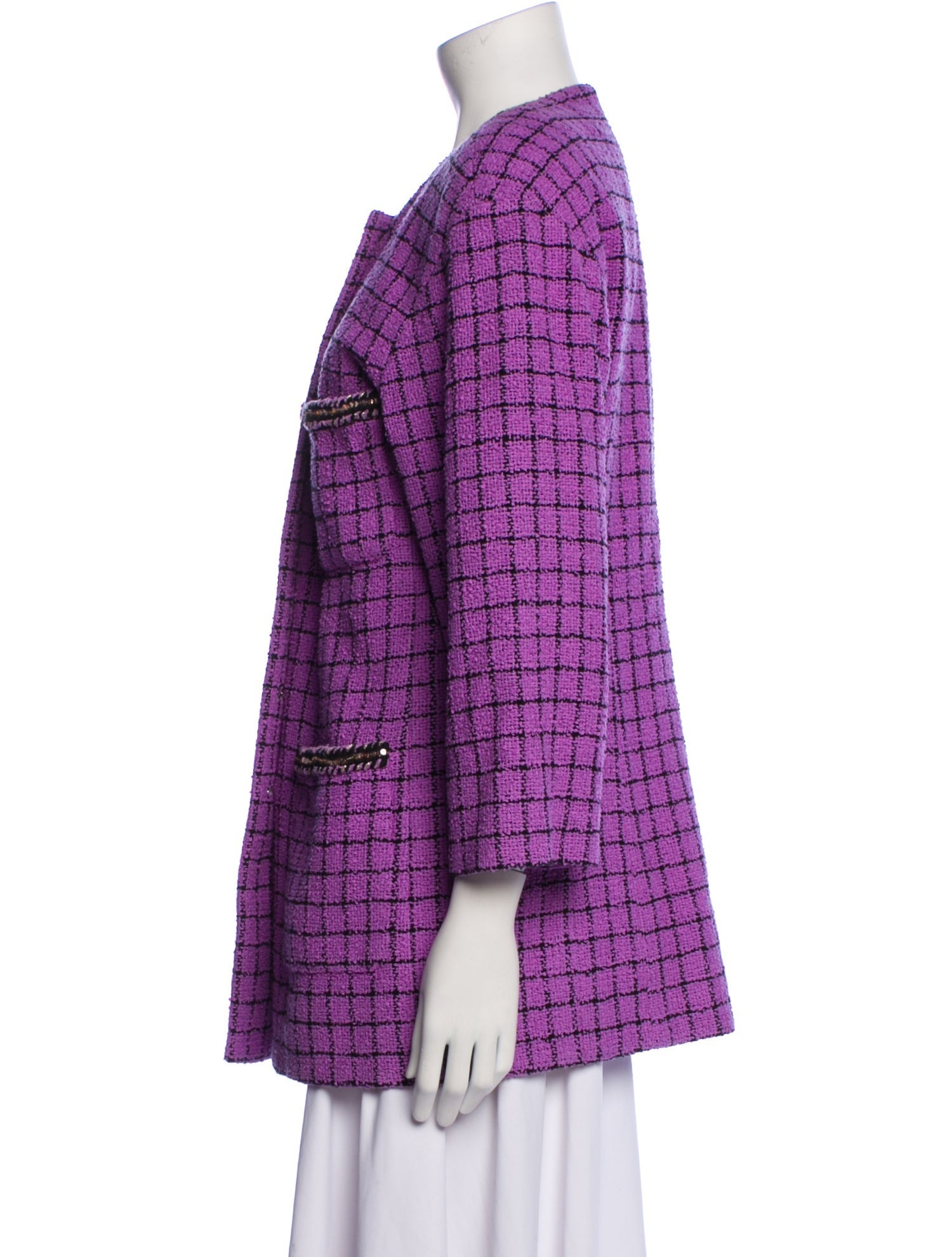 Chanel 2022 Plaid Print Jacket