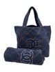 Chanel Terry Cloth CC Beach Tote & Towel Set