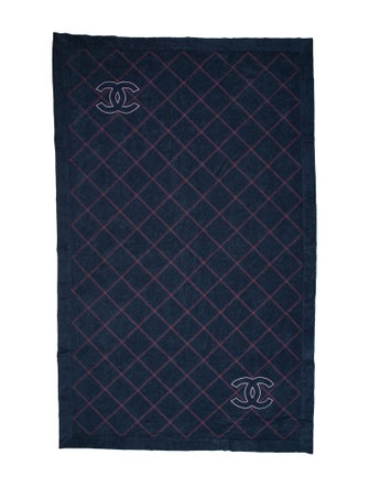 Chanel Terry Cloth CC Beach Tote & Towel Set