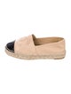 Chanel Interlocking CC Logo Lambskin Espadrilles