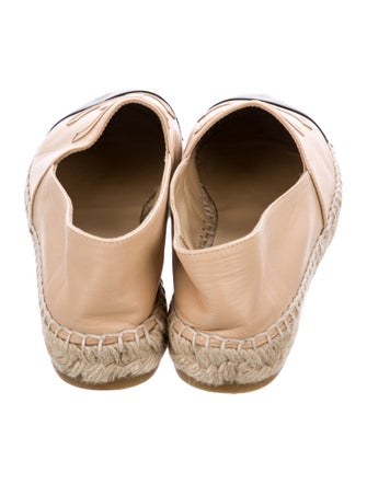 Chanel Interlocking CC Logo Lambskin Espadrilles
