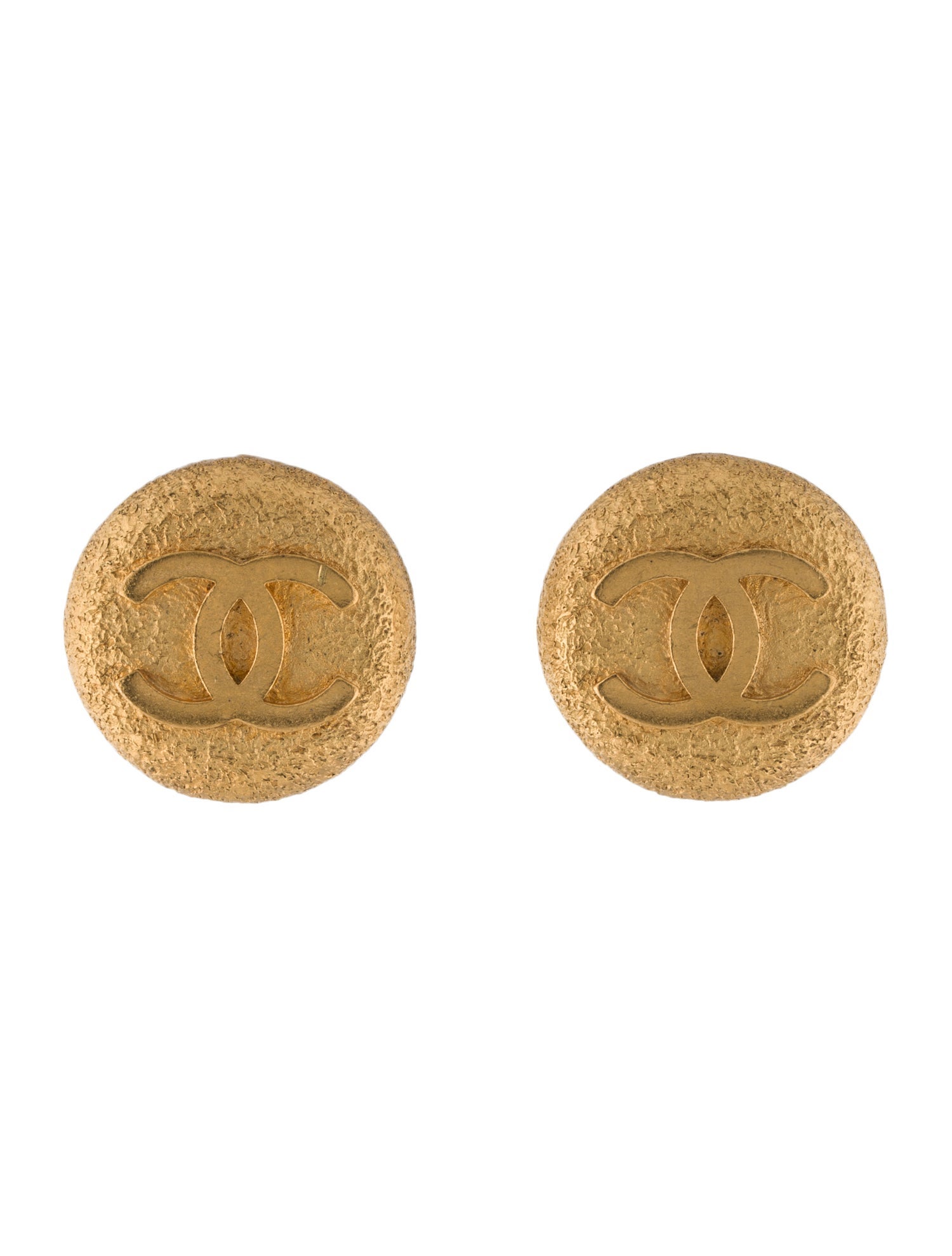 Chanel Vintage CC Clip-On Earrings