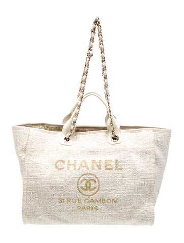 Chanel Totes Medium Deauville Shopping Tote