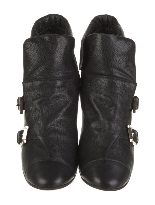 Chanel Leather Lace-Up Boots