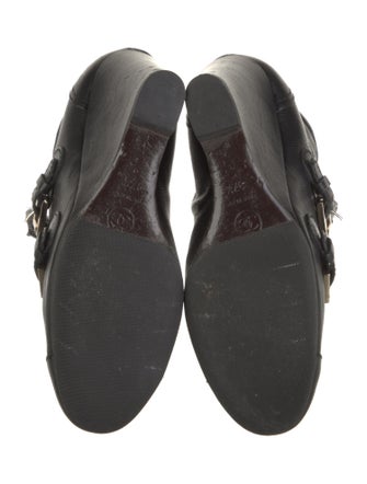 Chanel Leather Lace-Up Boots