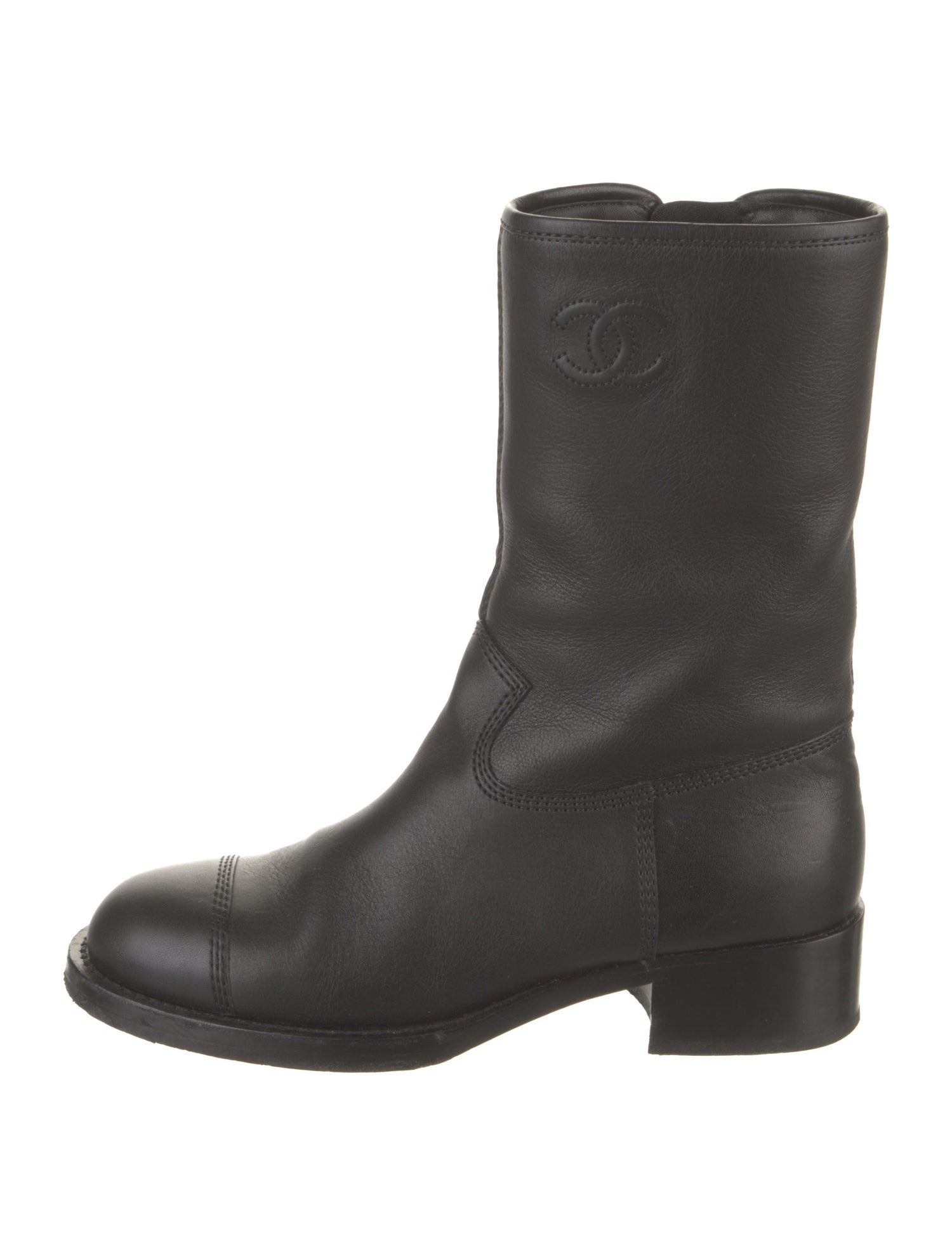 Chanel 2021 Interlocking CC Logo Boots