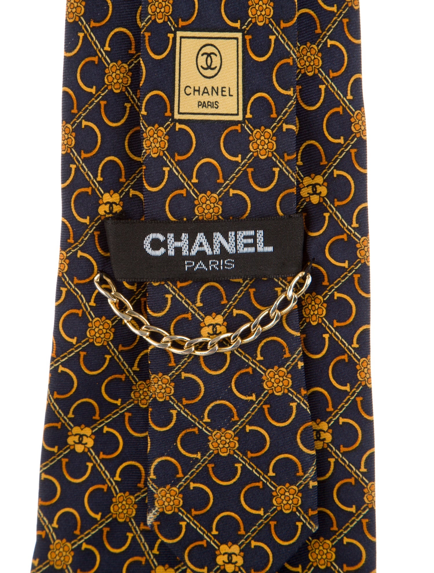 Chanel Silk Pattern Tie