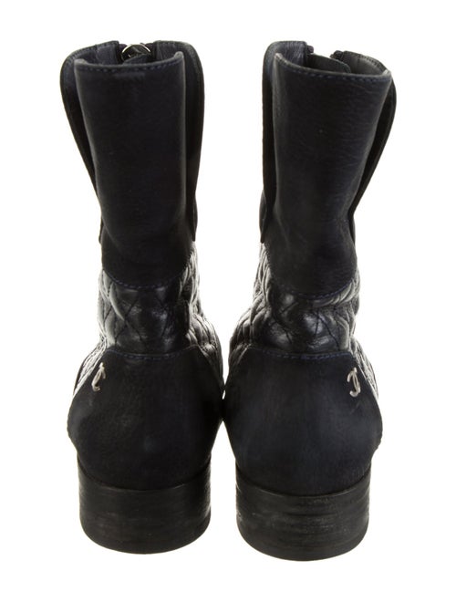 Chanel 2016 Interlocking CC Logo Moto Boots