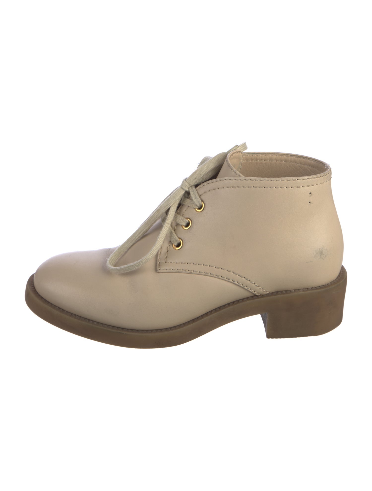 Chanel 2016 Interlocking CC Logo Lace-Up Boots