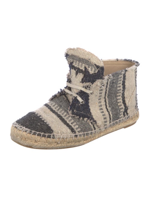 Chanel Interlocking CC Logo Canvas Espadrille Sneakers
