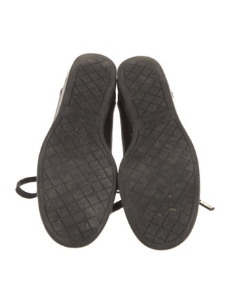 Chanel Interlocking CC Logo Leather Sneakers