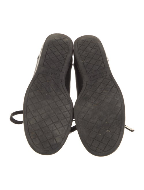 Chanel Interlocking CC Logo Leather Sneakers