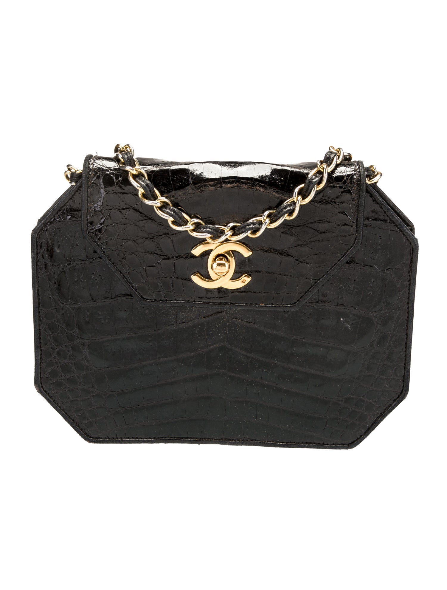 Chanel Crocodile Octagon Flap Bag