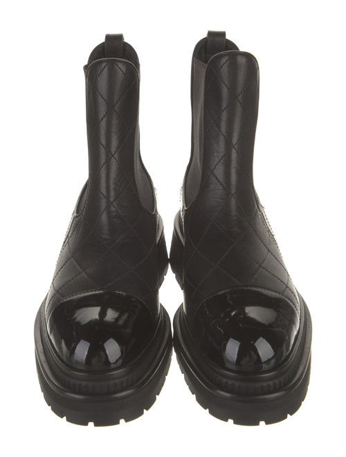 Chanel 2023 Quilted Pattern Chelsea Boots