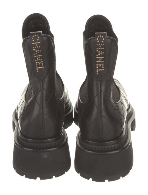 Chanel 2023 Quilted Pattern Chelsea Boots