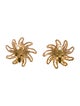Chanel Vintage CC Sun Clip-On Earrings