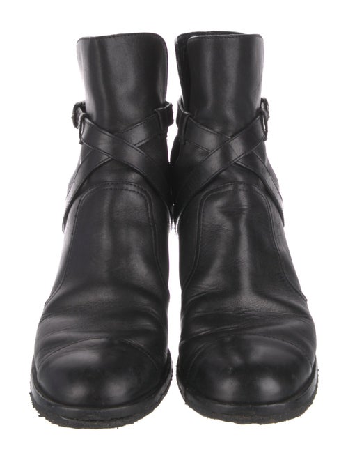 Chanel 2014 Interlocking CC Logo Moto Boots