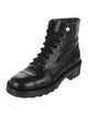 Chanel Interlocking CC Logo Calfskin Combat Boots