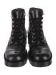 Chanel Interlocking CC Logo Calfskin Combat Boots