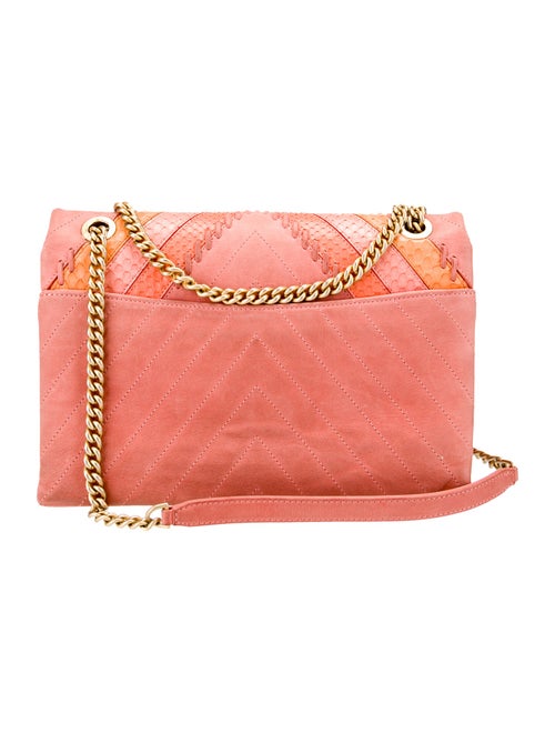 Chanel Paris-Cuba Python Patchwork Chevron Flap Bag