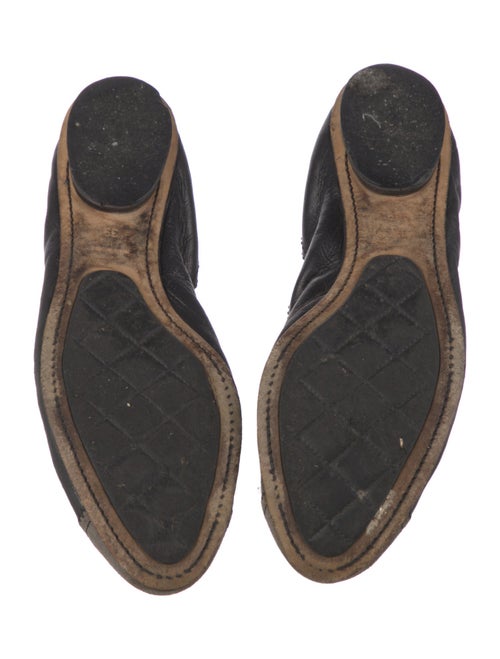 Chanel Interlocking CC Logo Lambskin Flats