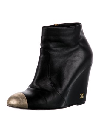 Chanel 2010 Interlocking CC Logo Boots
