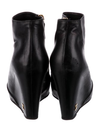 Chanel 2010 Interlocking CC Logo Boots