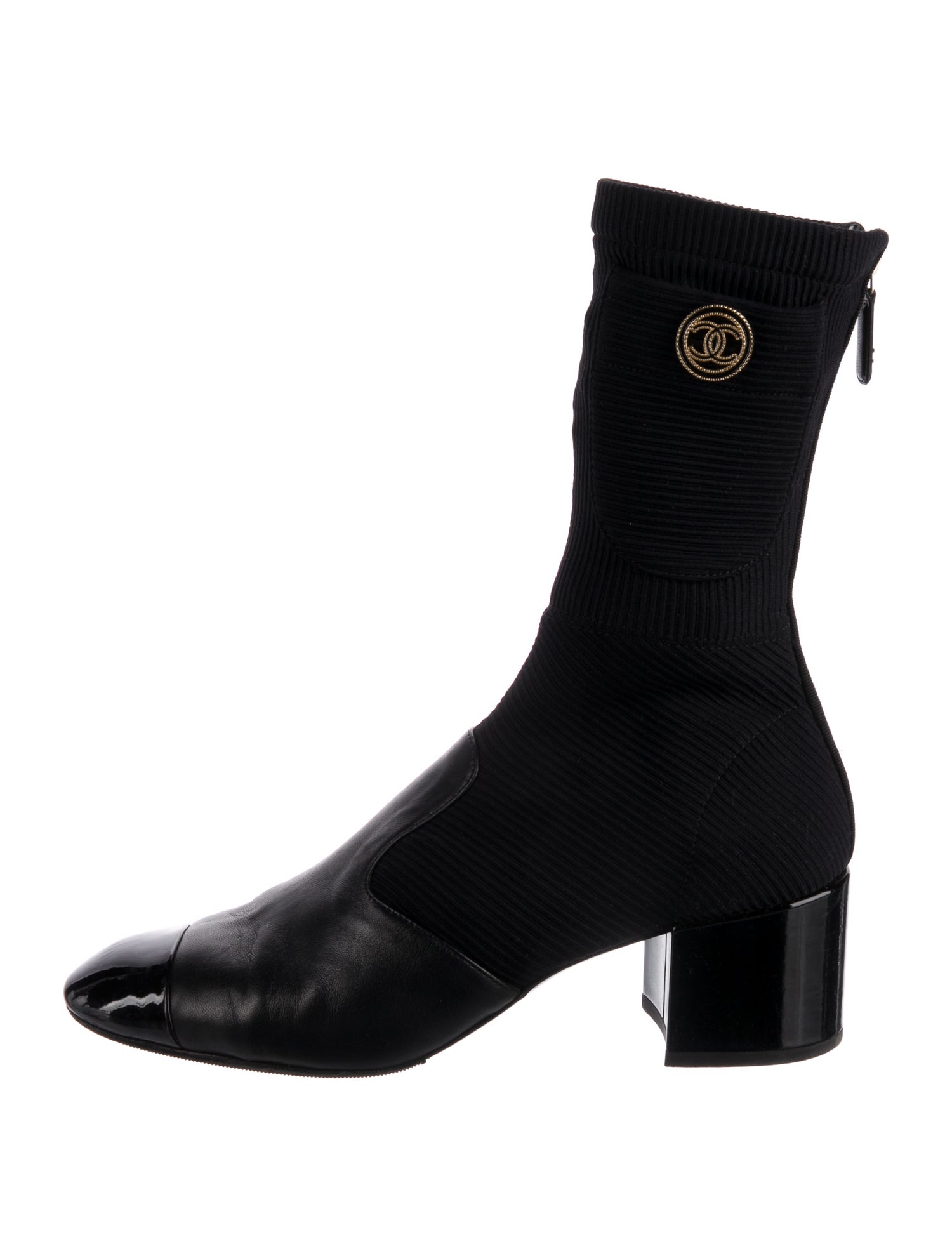 Chanel 2022 Interlocking CC Logo Boots