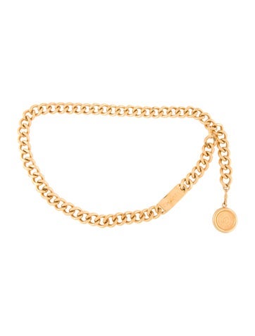 Chanel Belts Interlocking CC Logo Metal Waist Belt