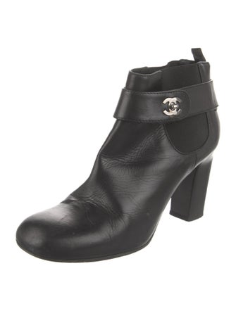 Chanel 2013 Interlocking CC Logo Boots