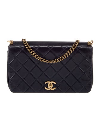 Chanel Paris-Rome Gold Bar Flap Bag