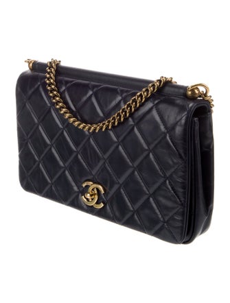 Chanel Paris-Rome Gold Bar Flap Bag