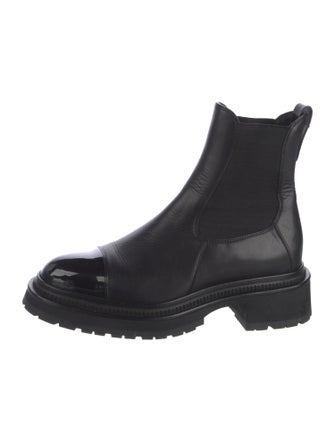 Chanel 2022 Interlocking CC Logo Chelsea Boots