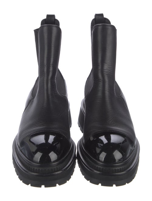 Chanel 2022 Interlocking CC Logo Chelsea Boots