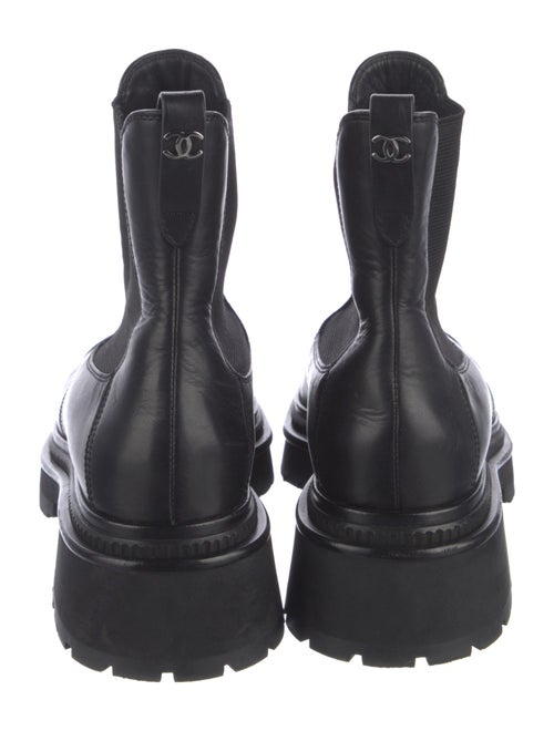 Chanel 2022 Interlocking CC Logo Chelsea Boots