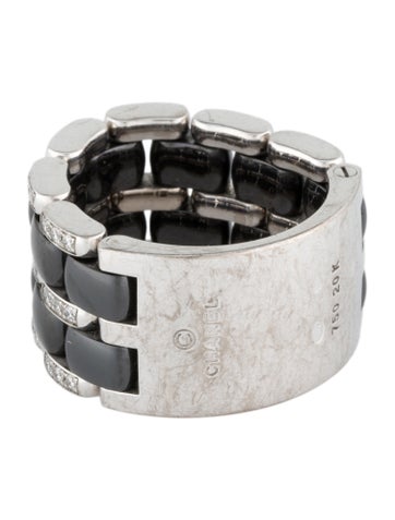 Chanel Band 18K Diamond & Ceramic Ultra 53 | 6.25