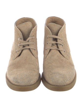 Chanel 2016 Interlocking CC Logo Lace-Up Boots