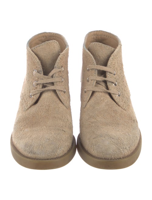 Chanel 2016 Interlocking CC Logo Lace-Up Boots