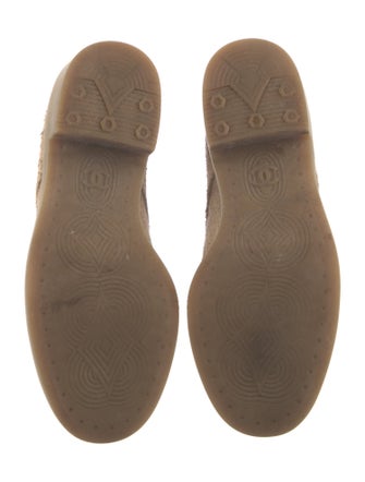 Chanel 2016 Interlocking CC Logo Lace-Up Boots