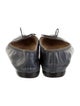 Chanel Leather Bow Accents Ballet Flats