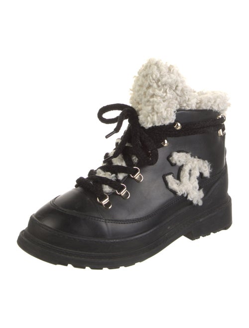 Chanel 2020 Leather Combat Boots