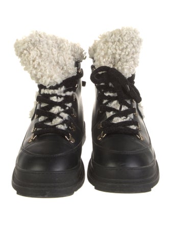 Chanel 2020 Leather Combat Boots