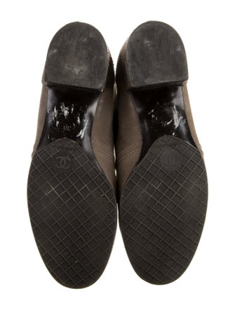 Chanel Quilted Pattern Leather Boots
