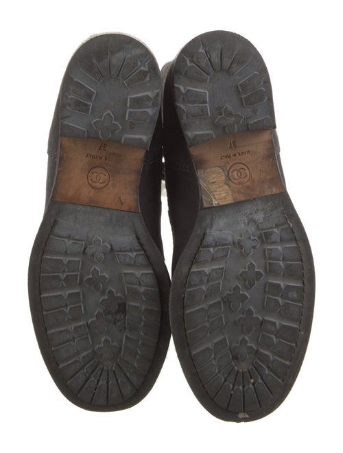 Chanel Suede Combat Boots