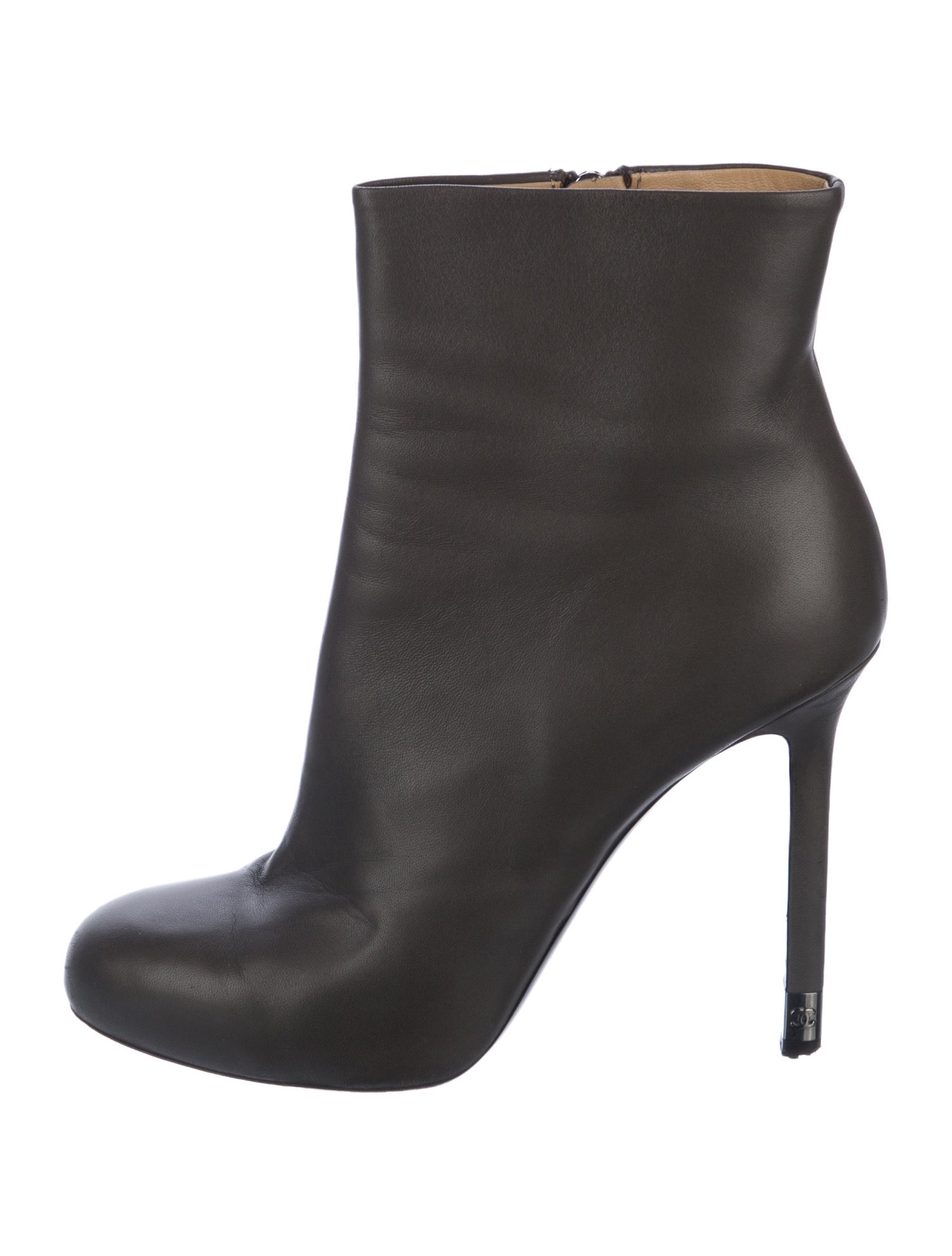 Chanel Interlocking CC Logo Lambskin Boots