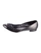 Chanel Interlocking CC Logo Leather Ballet Flats