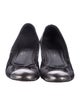 Chanel Interlocking CC Logo Leather Ballet Flats