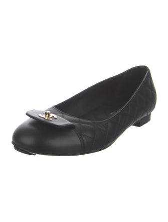 Chanel 2024 Interlocking CC Logo Flats