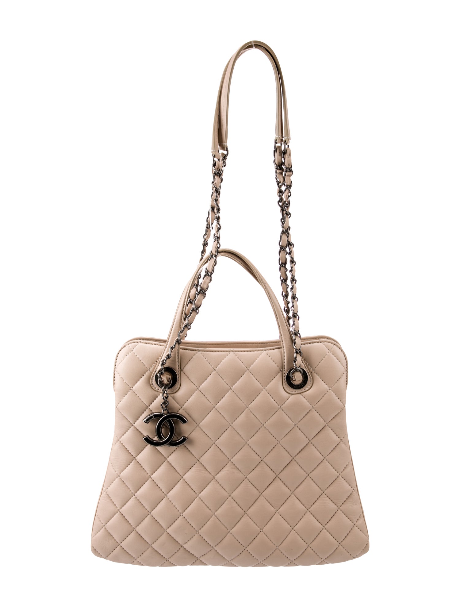 Chanel Quilted CC Top Handle Tote